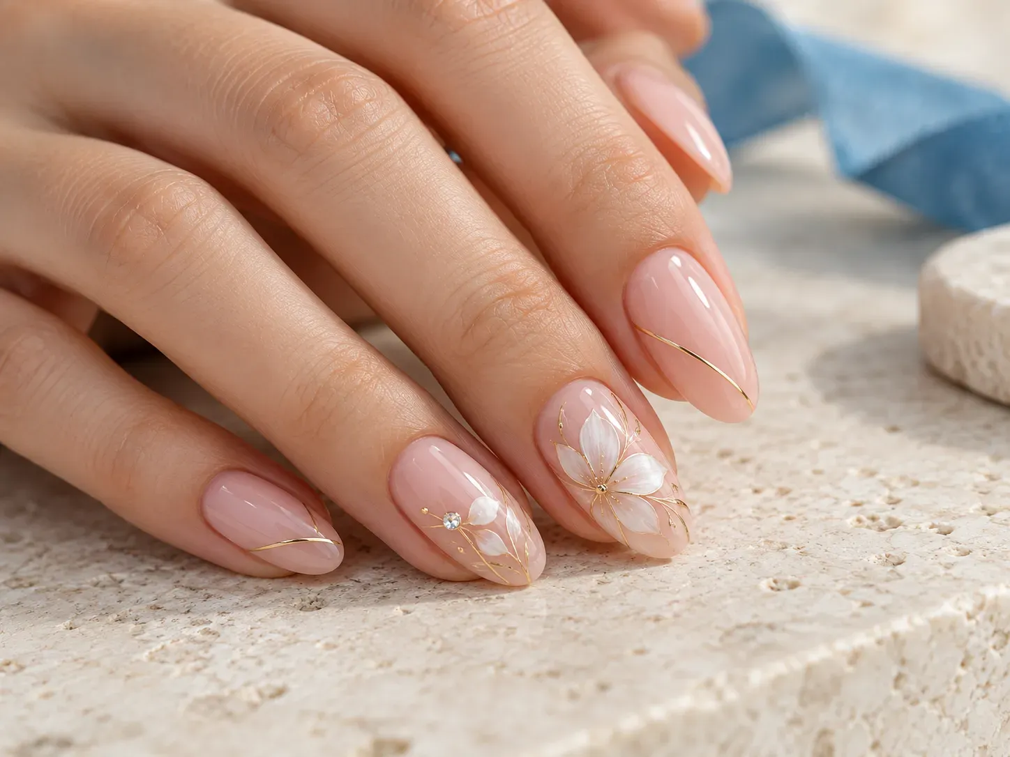Nail accessories including gems, charms and decorative details to personalise your manicure.